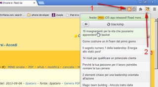 Chrome e i feed rss