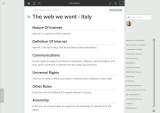 Parte la carta dei diritti fondamentali del web: the web the want