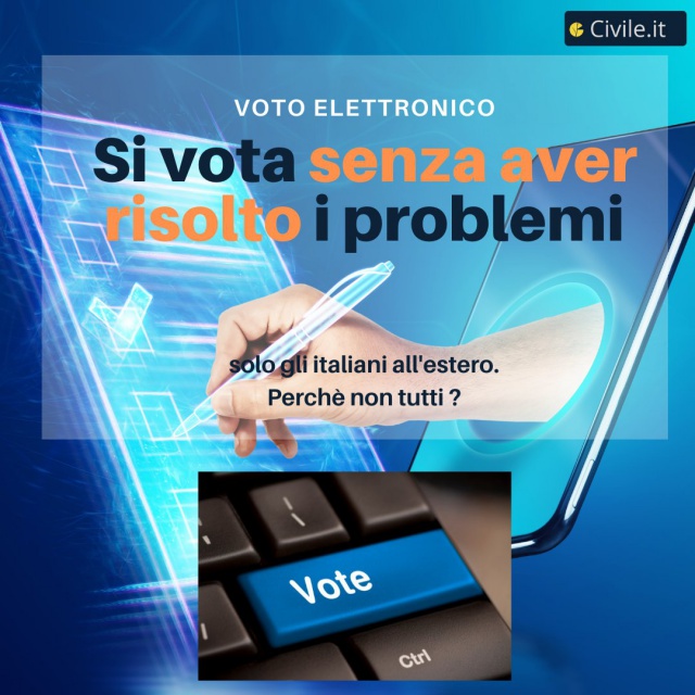Voto elettronico: parte la sperimentazione con problemi irrisolti - SOLO italiani all'estero.