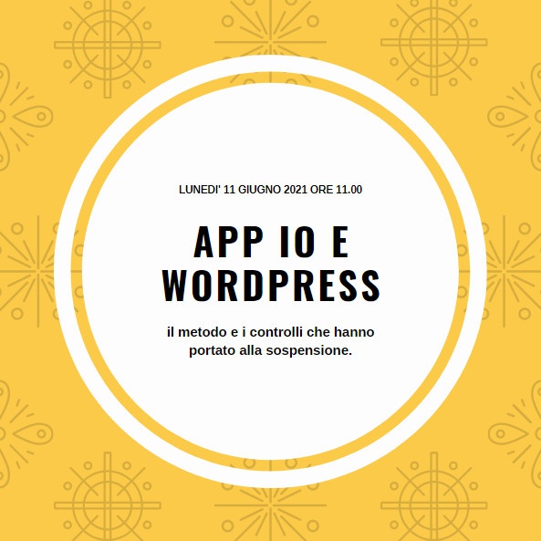 App IO sospesa: e WordPress