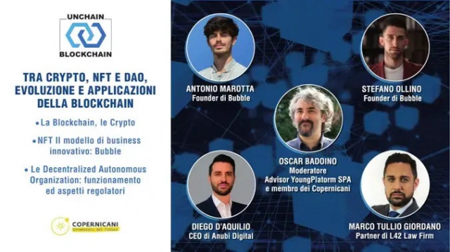 Milano, 15 settembre 2022 - Tra Crypto, NFT e DAO, evoluzione e applicazioni della blockchain