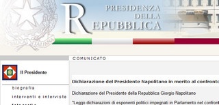 Napolitano: superare il bicameralismo perfetto - legge elettorale